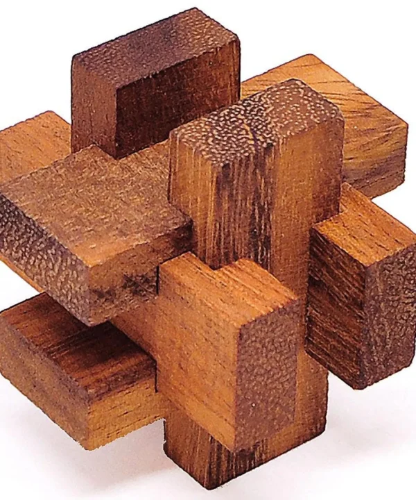 Holy Cross Shaped Wooden Interlocking Puzzle